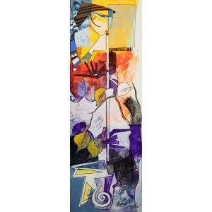 Ashkal, 12 x 36 inch, Acrylic on Canvas,  Figurative Painting, AC-ASH-065